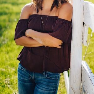 Off the shoulder blouse